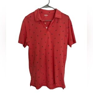 Old Navy men’s polo flamingo Medium NWT
